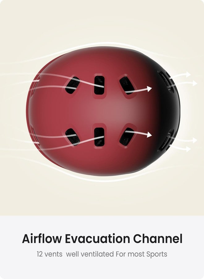 اوت دور ماستر خوذة OutdoorMaster للتزلج وركوب الدراجات - بطانتان قابلتان للإزالة، تهوية، متعددة الاستخدامات، مناسبة للتزلج على العجلات والسكوتر والتزلج على الجليد للأطفال والشباب والكبار - Image 4