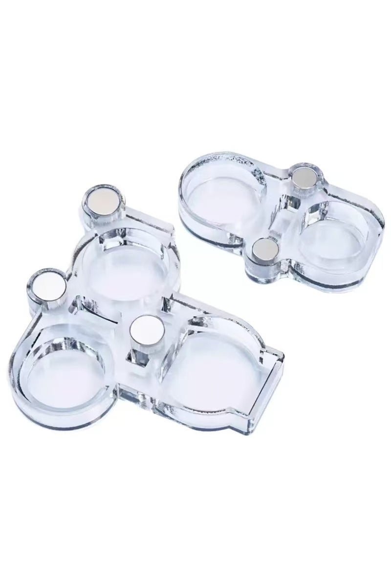 طقم من قطعتين: غطاء عدسة كاميرا مغناطيسي لحماية الكاميرا الخلفية لهواتف آيفون 16/15/14/13