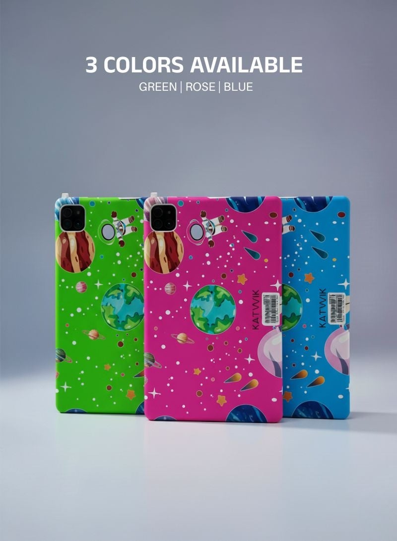 كاتويك جهاز تابلت للأطفال A9PRO، شاشة عرض 10 بوصة، لوحة مفاتيح وقلم، سماعة رأس، واي فاي، دعم شريحة - Image 2