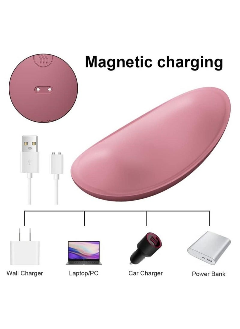 Heating Lactation Mssager Vibrating Breast Massager 2 in1, 3 Adjustable Heating + 10 Vibration for Clogged Ducts,Breastfeeding Massager to Improve Milk Flow and Congestion (Pink) - Image 5