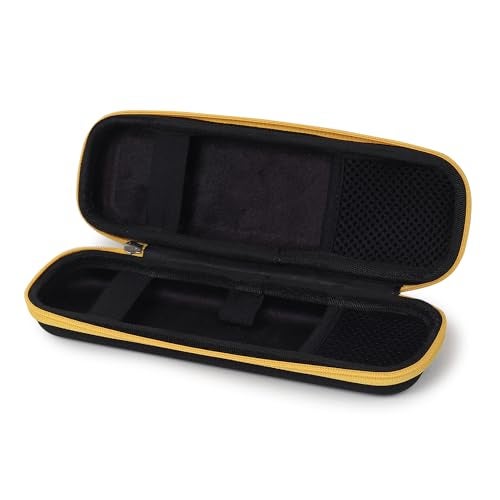 GadgetBite Black Hard Pencil Case EVA Hard Shell Pen Case Holder for Executive Fountain Pen and Stylus Touch Pen (Small)-Yellow - Image 2
