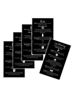 Boutique Marketing LLC Lip Blush Aftercare Instructions Cardspackage Of 50Double Sided Size 2 X 3.5 Inchinch Business Cardblack With White Design  - Image 5