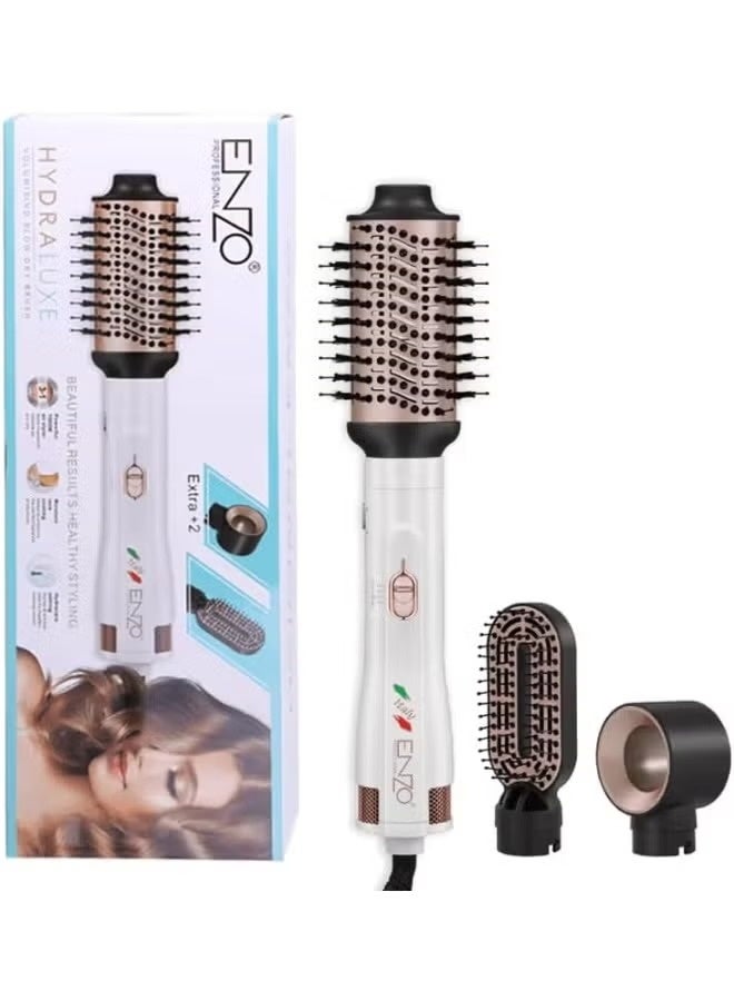 ENZO EN-740 Blow Dryer, Curler, and Straightener, 1000W, Adjustable Heat & Speed Settings, Ceramic Coated Barrel-Intl Version - Image 1