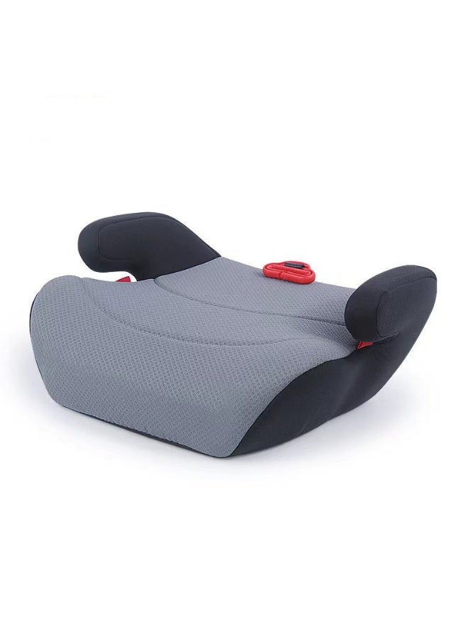 Baby Booster Car Seat Portable Lightweight Travel Car Booster Seat with Comfort, Compact and Easy to Use | Suitable for Toddler 4-12 Years Boys Girls-Grey