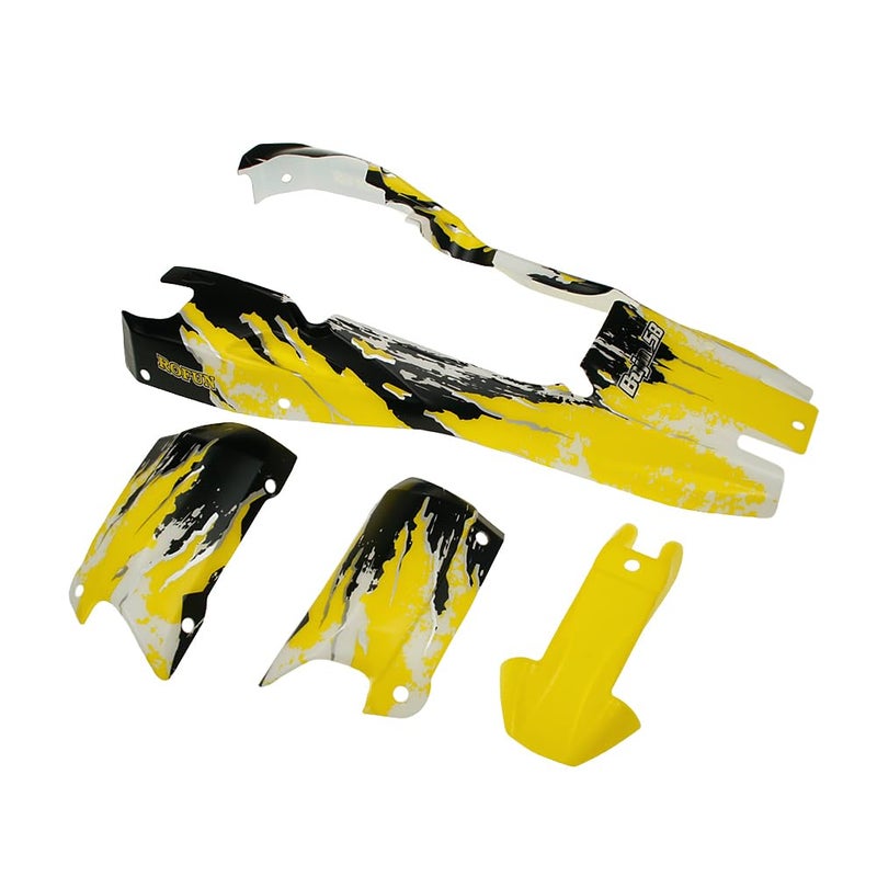 FLMLF Rc Car Body Shell Wear Car Body Cover for 15 HPI Rofun BAHA Kingmotor Rovan Baja 5B Truck Parts Yellow - Image 2
