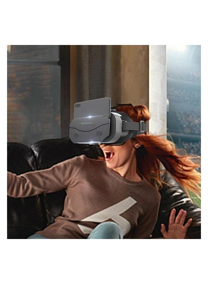 VR SHINECON Promass VR Headset 3D Glasses 3D Virtual Reality Glasses for Smartphone Virtual Reality VR Headset 3D Glasses Headset Helmets VR Glasses for TV Video Games Compatible with for iOS  - Image 3
