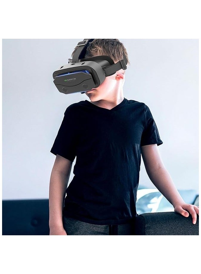 VR SHINECON Promass VR Headset 3D Glasses 3D Virtual Reality Glasses for Smartphone Virtual Reality VR Headset 3D Glasses Headset Helmets VR Glasses for TV Video Games Compatible with for iOS  - Image 5