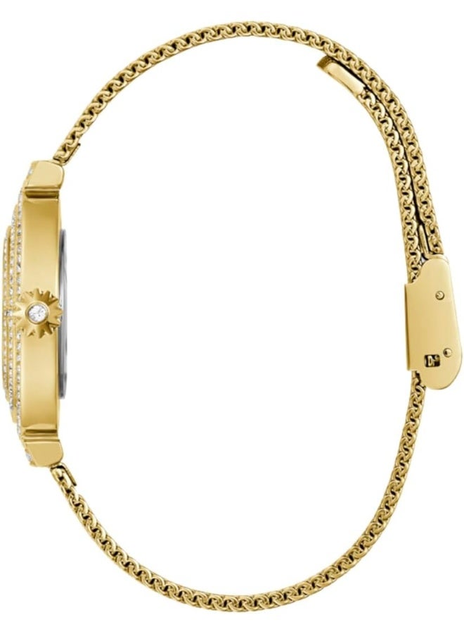 GUESS Ladies 36mm Watch - Gold Tone Strap Champagne Dial Gold Tone Case - Image 2