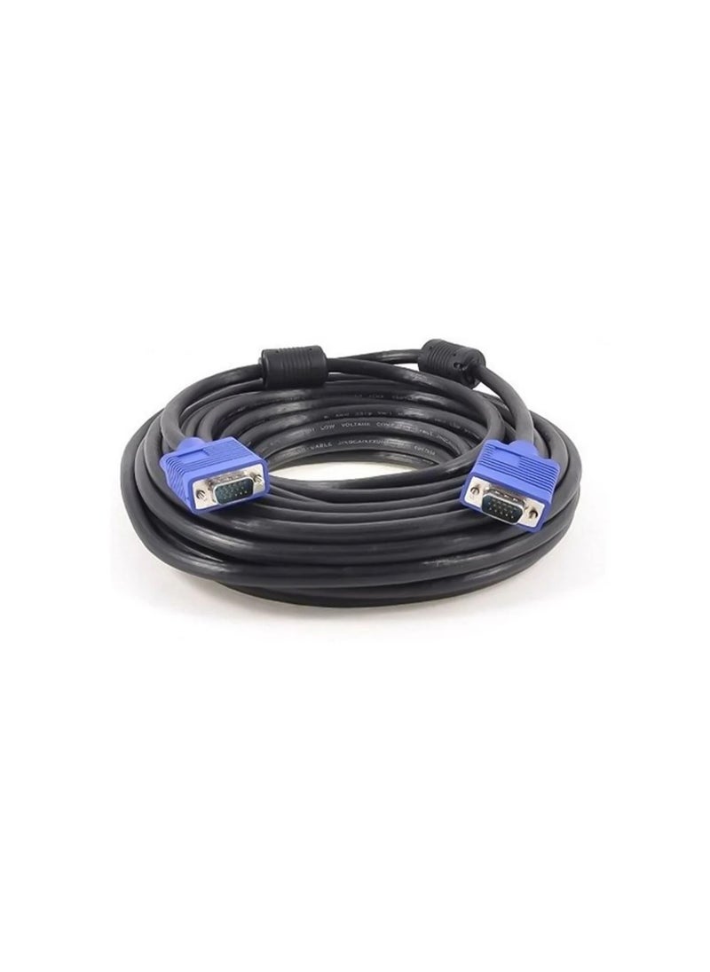LAVA VGA cable, 5.0 meters long, for monitors with a filter to ensure a clear and high-quality image without any distortion.
