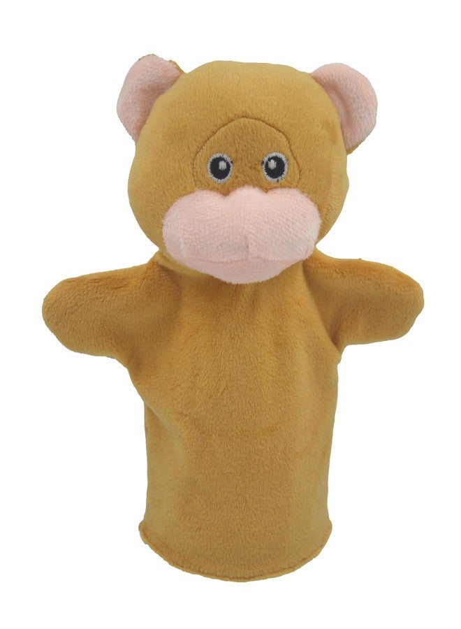 Elfactory Animal Hand Puppet for Kids - Educational Storytelling Interactive Plush Animal Hand Puppet for Learning (4-8 inches) (Monkey) - Image 1