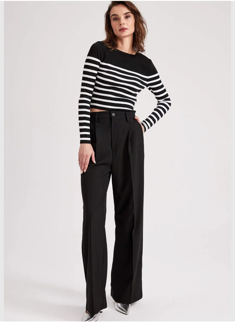 ديفاكتو Woman Wıde Leg Woven Trousers