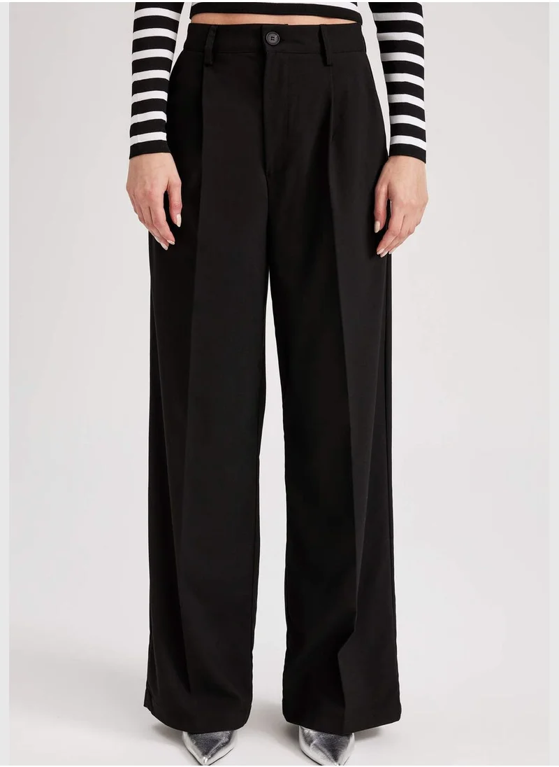 ديفاكتو Woman Wıde Leg Woven Trousers