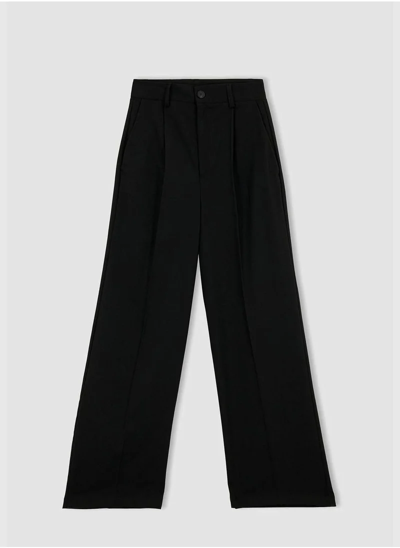 ديفاكتو Woman Wıde Leg Woven Trousers