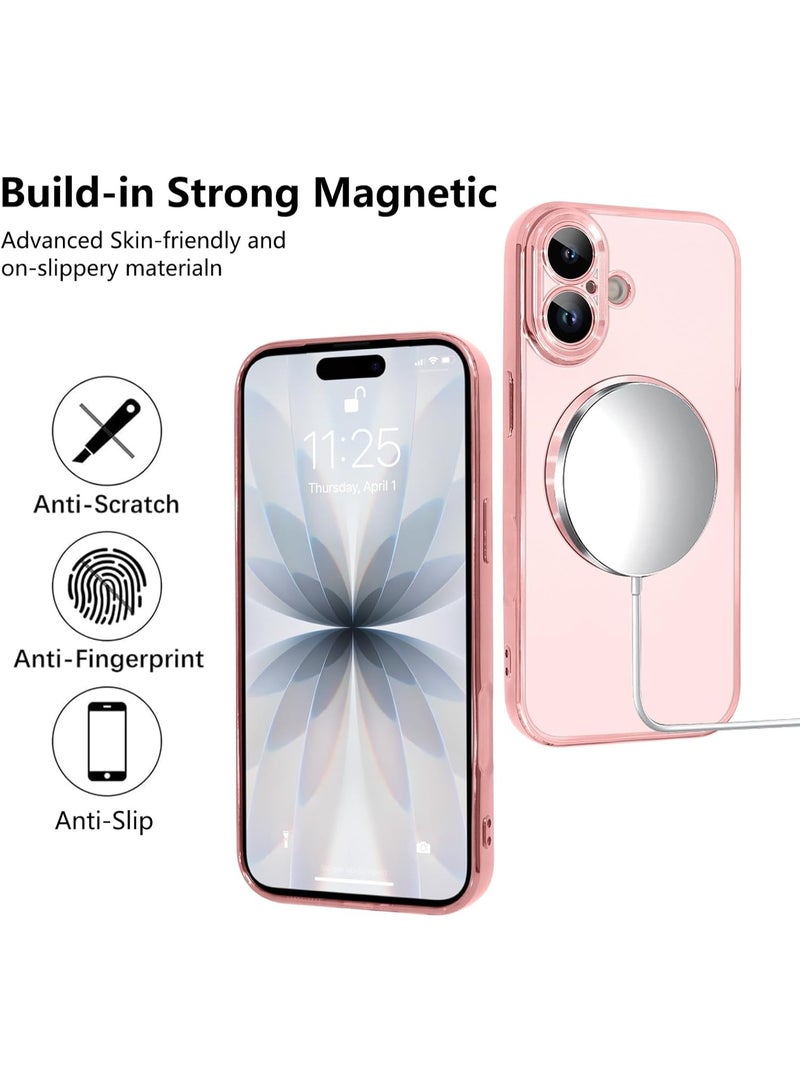 ACLIX Magnetic Case for iPhone 17, Camera Lens Full Protection, Soft TPU Phone Cover, Compatible with MagSafe Wireless Charging, Shockproof TPU Phone Cover | Pink - Image 5