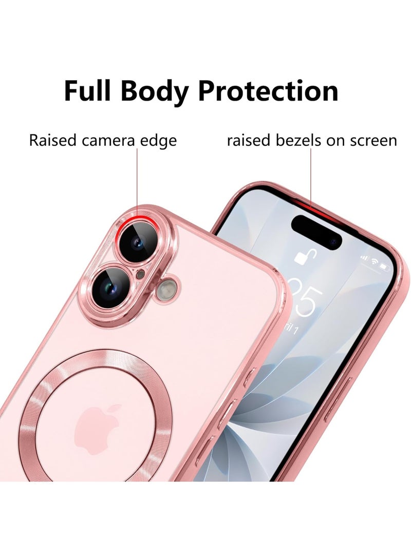 ACLIX Magnetic Case for iPhone 17, Camera Lens Full Protection, Soft TPU Phone Cover, Compatible with MagSafe Wireless Charging, Shockproof TPU Phone Cover | Pink - Image 3