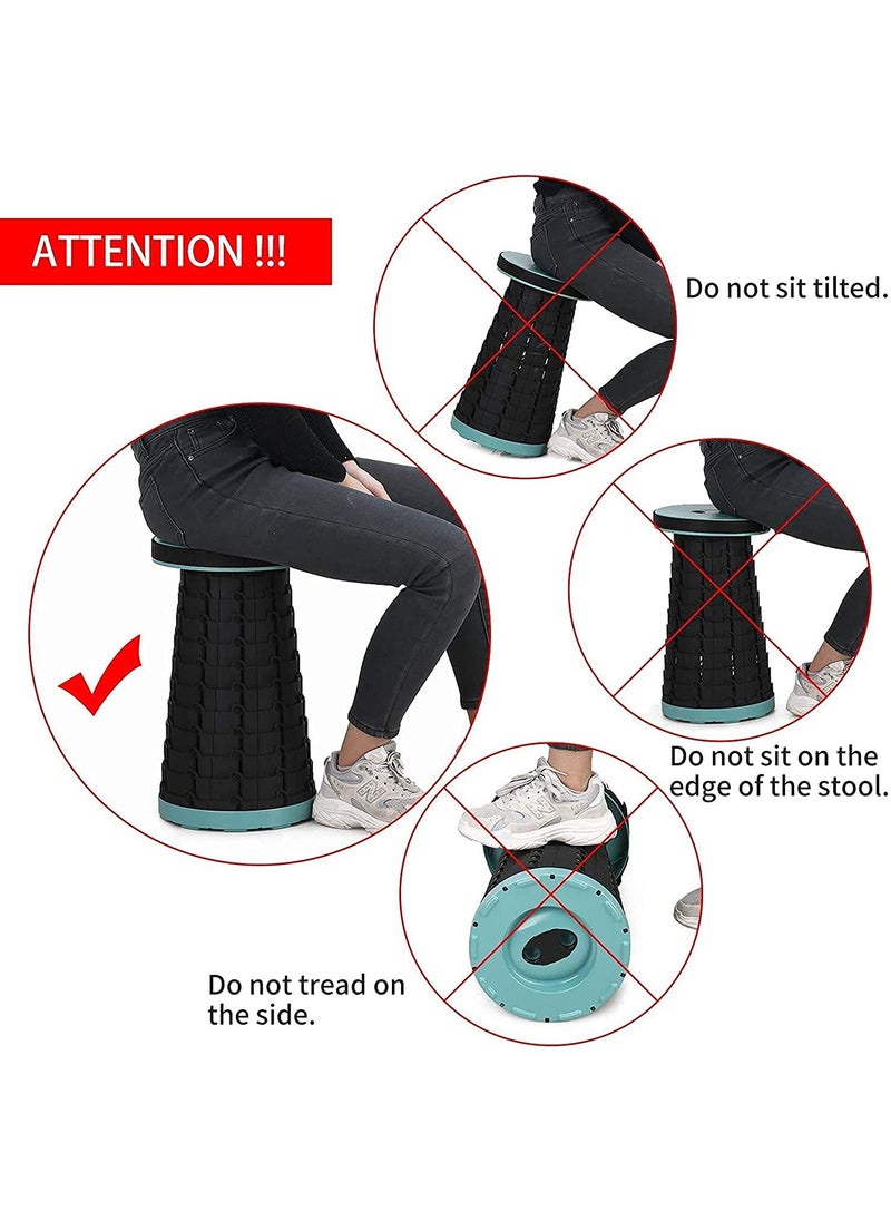 Krupanidhi Krupanidhi Folding Stools Portable Plastic Stool for Indoor and Outdoor Traval Fishing Camping Garden Use Round Foldable Plastic Stool for Kids Adults  - Image 5
