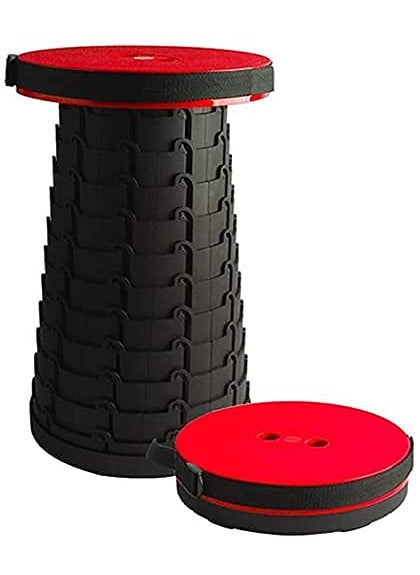 Krupanidhi Krupanidhi Folding Stools Portable Plastic Stool for Indoor and Outdoor Traval Fishing Camping Garden Use Round Foldable Plastic Stool for Kids Adults  - Image 1