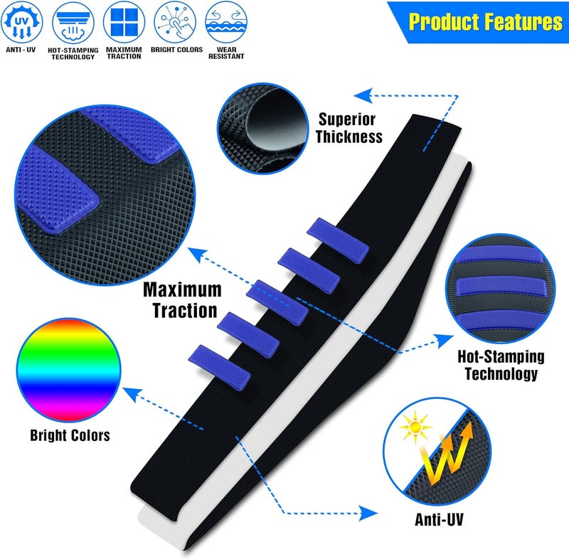 MCHMFG Gripper Dirt Bike Seat Cover - Soft Non-Slip Universal Cover for YZ125 YZ250 CRF50 KLX110 (Black-Blue) - Image 2