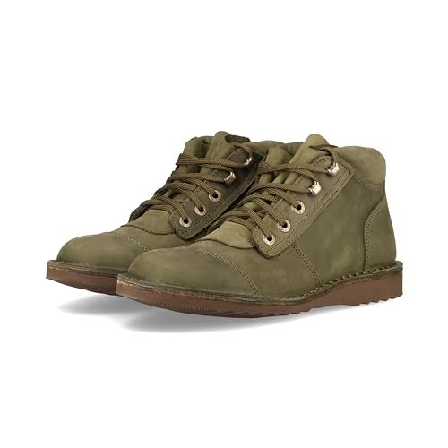 JIM GREEN Men's African Ranger Boots Lace-Up Water Resistant Full Grain Leather Work or Hiking Boot (Houston Green, 7) - Image 1