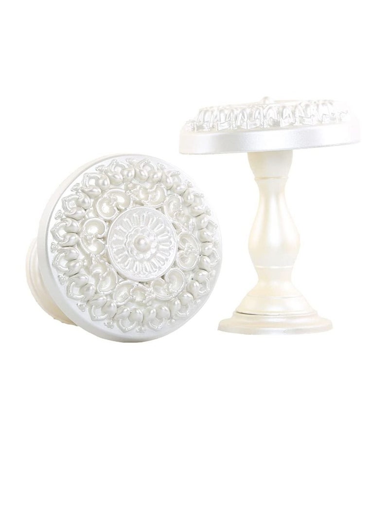 IDT 1 Pair Curtain Holdbacks Window Tie Backs Holders For Bedroom Wall Office Decor Home Sheer Blackout Drapes Blind Curtains Decorations Accessories Buckle Hooks Silver Colour - Image 2