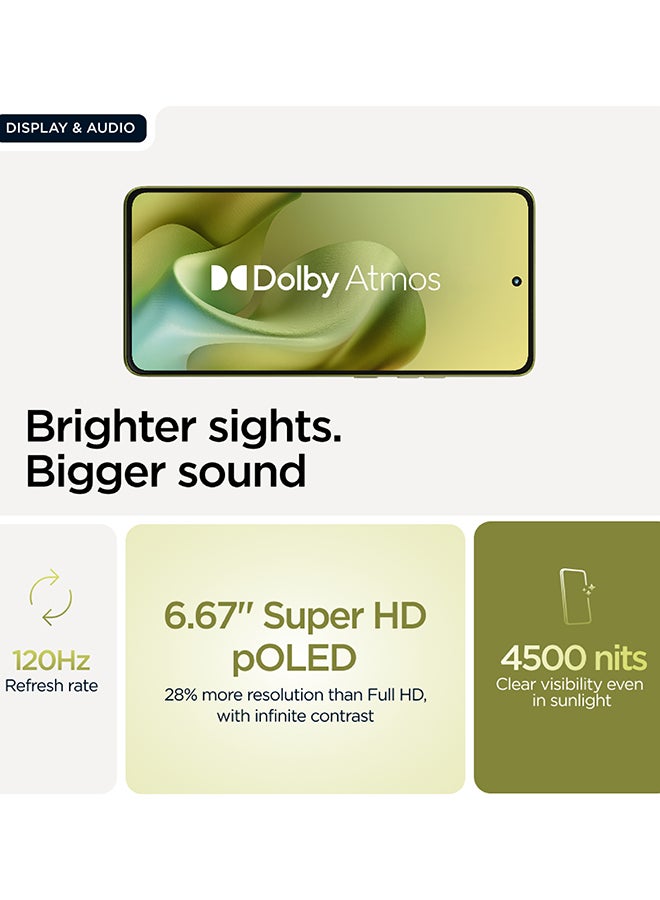 Motorola Moto G86 Power Dual SIM PANTONE Golden Cypress 8+16GB RAM  512GB 5G - Middle East Version - Image 5