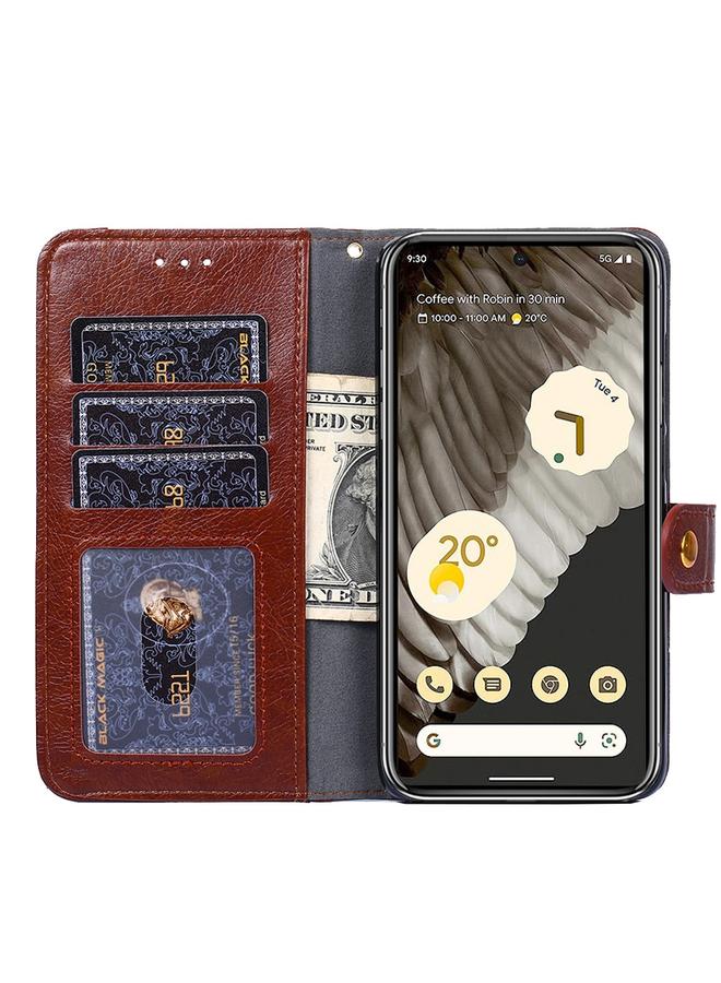 Green Tiger Case For Google Pixel 7a Zipper Bag Leather Phone Case - Image 3