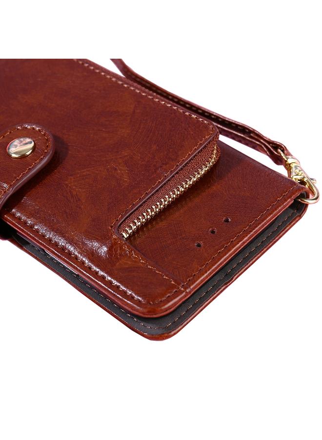 Green Tiger Case For Google Pixel 7a Zipper Bag Leather Phone Case - Image 5