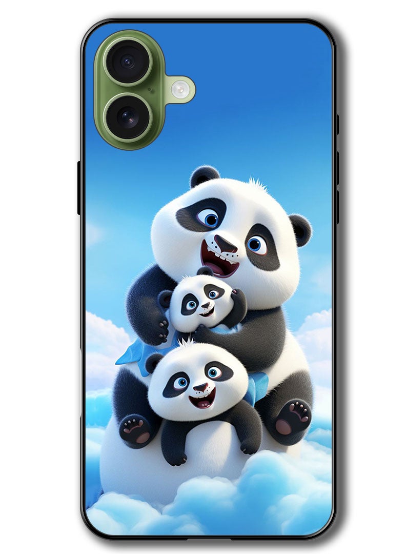 Theodor Case Compatible with Apple iPhone 17 6.3 Inch Protection Shockproof Bumper Cover Panda 2 - Image 1