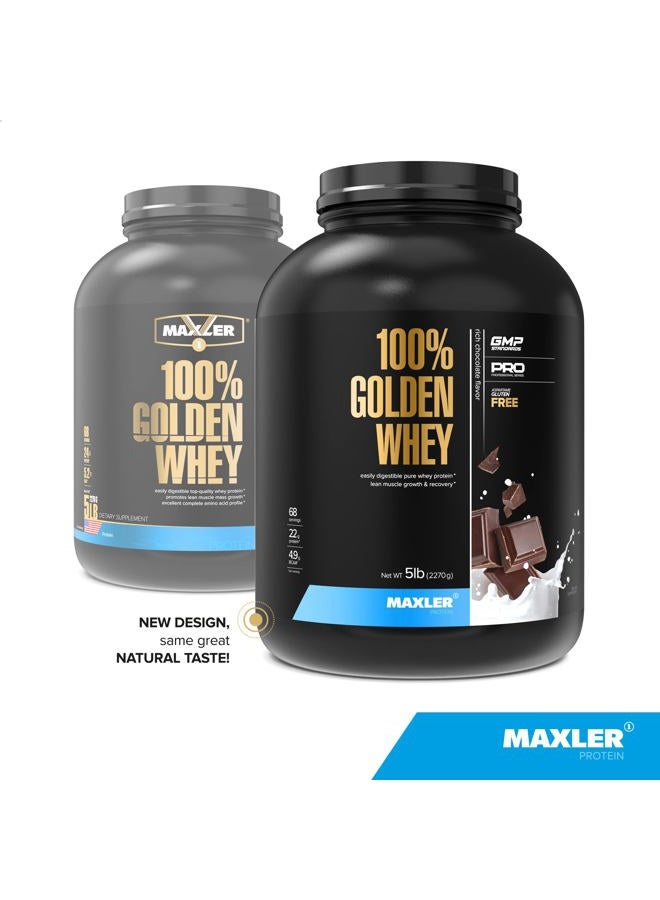 MAXLER 100% Golden Whey Protein - 22g of Protein per Serving - Whey Protein Powder for Pre Post Workout - Fast-Absorbing Whey Concentrate, Isolate & Hydrolysate Blend - Rich Chocolate Protein 5 lb - Image 2