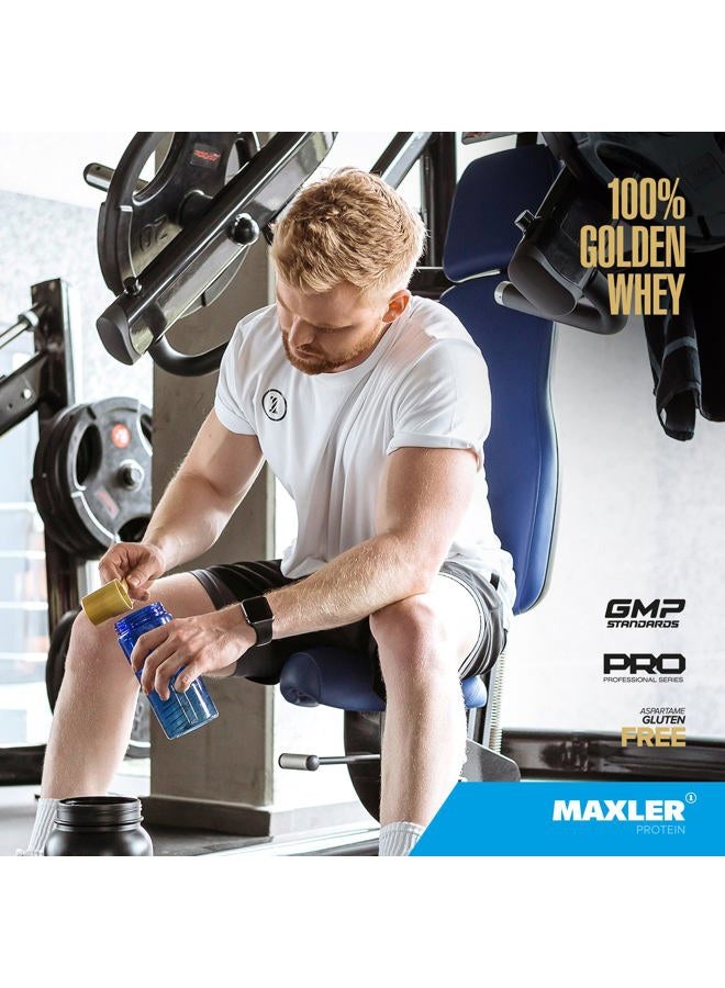 MAXLER 100% Golden Whey Protein - 22g of Protein per Serving - Whey Protein Powder for Pre Post Workout - Fast-Absorbing Whey Concentrate, Isolate & Hydrolysate Blend - Rich Chocolate Protein 5 lb - Image 5