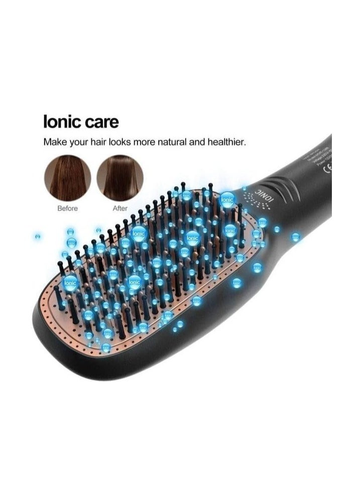 Denx 2-In-1 Heated Hair Brush 1200-1500W, Straightener, Dryer, Volumizer, 3 Speeds & Heat Settings, Max Heat 155°C (330°F), Dx1353M - Image 4