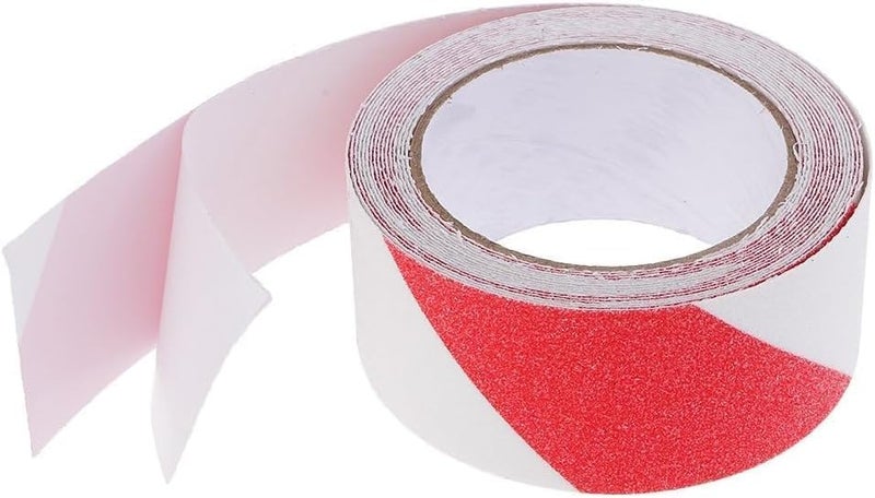 Heavy Duty Anti-Slip Tape for Stairs, 2" Width, 5M Length, Red and Black - Image 2