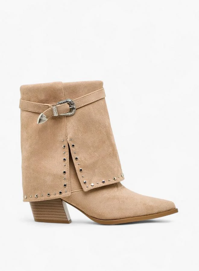 Flora Bella By Shoexpress Women's Block Heel Ankle Boots