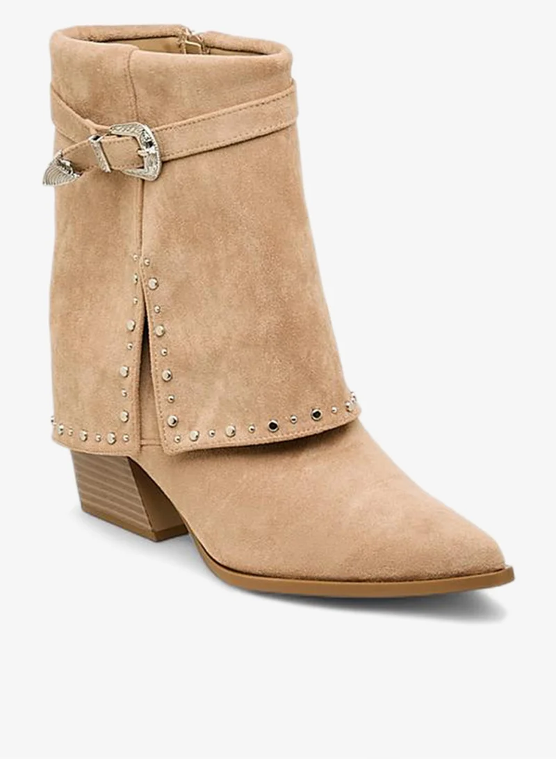 Flora Bella By Shoexpress Women's Block Heel Ankle Boots