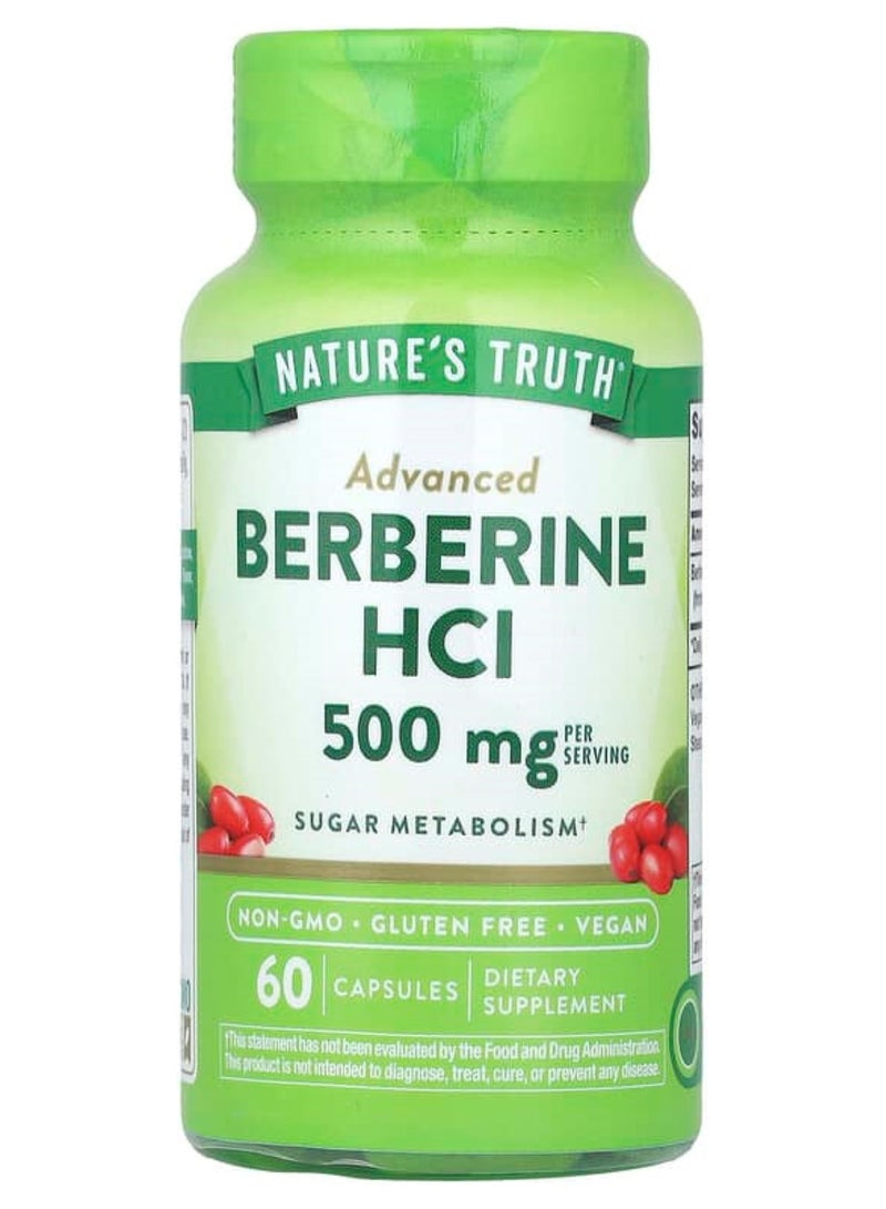 نايتشورز تروث ناتشرز تروث‏, بربرين متطور ، 500 ملجم ، 60 كبسولة نباتية - Image 1