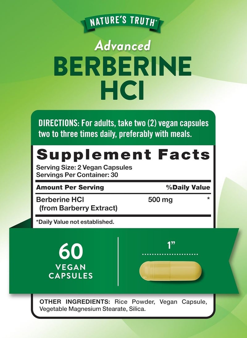 نايتشورز تروث ناتشرز تروث‏, بربرين متطور ، 500 ملجم ، 60 كبسولة نباتية - Image 4