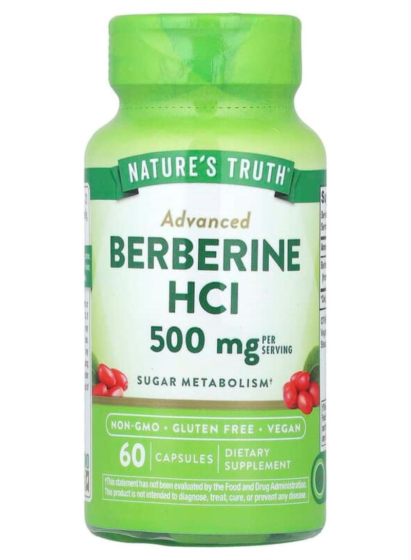 نايتشورز تروث ناتشرز تروث‏, بربرين متطور ، 500 ملجم ، 60 كبسولة نباتية - Image 1