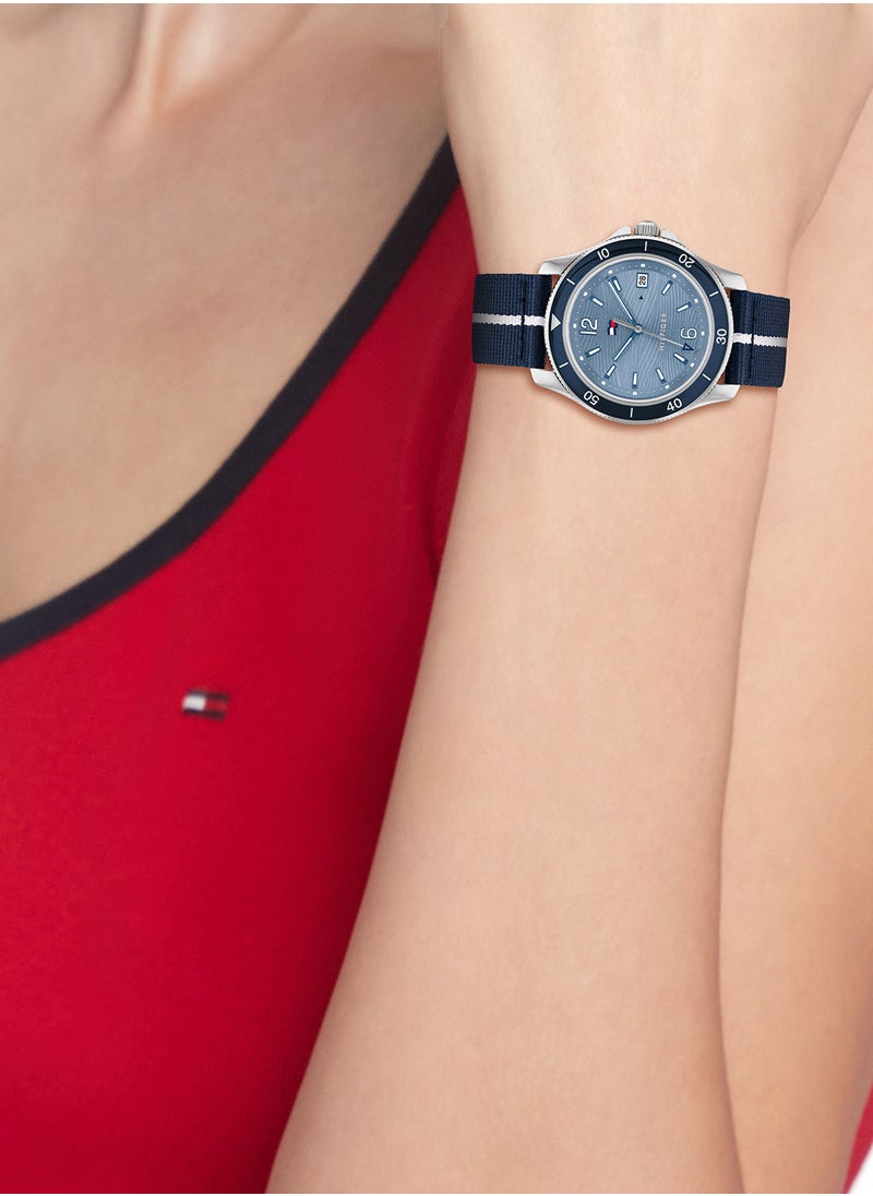TOMMY HILFIGER - Nylon Analog Wrist Watch 1782511 - Image 1