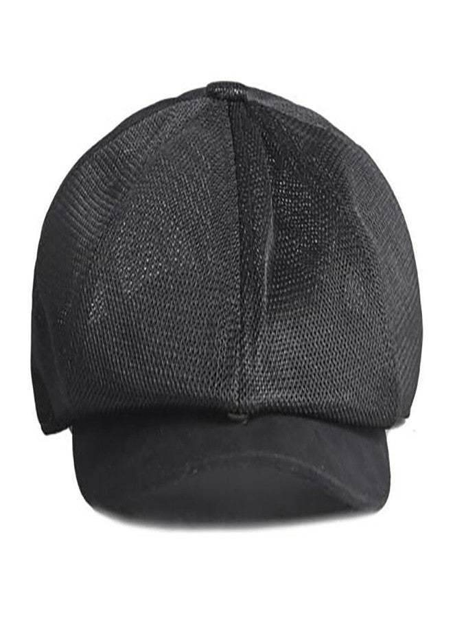 Taidor Hollow Mesh Octagonal Hat Men's Summer Newsboy Cap Breathable Adjustable Beret Ivy Cap Irish Cabbie Driving Fishing Hats Black - Image 3