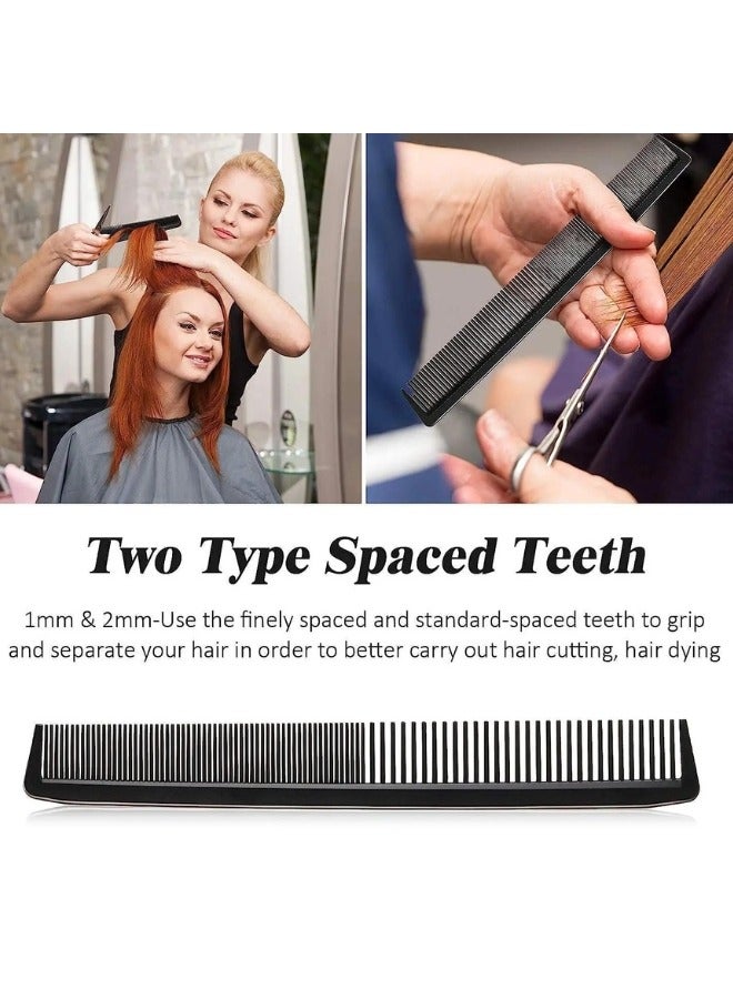 AMYTIS GARDEN 10 Pieces Saloon Hairdressing Comb Unisex (Black) - Image 4
