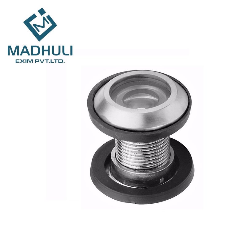 MADHULI Ultra Clear 180 Degree Door Eye/Viewer Chrome Finish Round Brass Model, Brown - Image 3