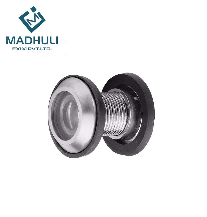 MADHULI Ultra Clear 180 Degree Door Eye/Viewer Chrome Finish Round Brass Model, Brown - Image 4