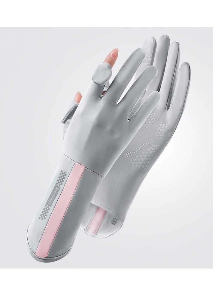 CLS Women's Gloves, Driving Gloves, Non-Slip Sun Protection Summer Uv Protection Long Gloves  - Image 1