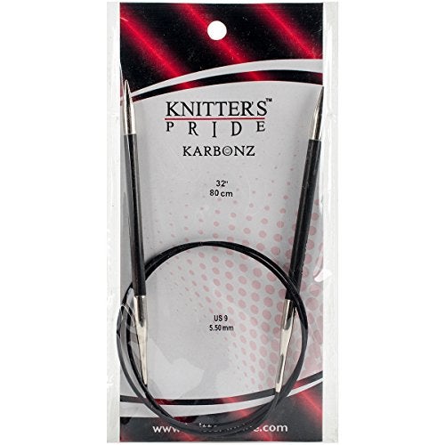 Knitter's Pride Karbonz Fixed Circular Needles 32-Size 9/5.5mm - Image 2