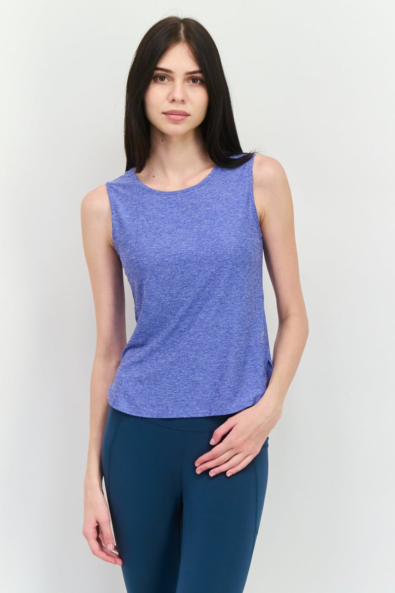 HEAD Women Sportswear Fit Sleeveless Training Tank Top, Blue - Image 1