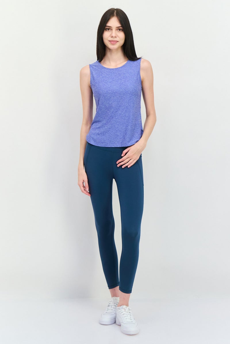 HEAD Women Sportswear Fit Sleeveless Training Tank Top, Blue - Image 4