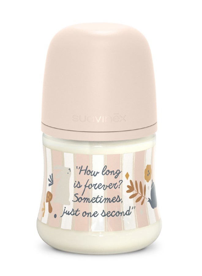 SUAVINEX زجاجة رضاعة أطفال بولياميد بحلمة فسيولوجية ببطء، تحاكي تجربة الرضاعة الطبيعية، 0+ أشهر 150 مل - وردي - Image 2