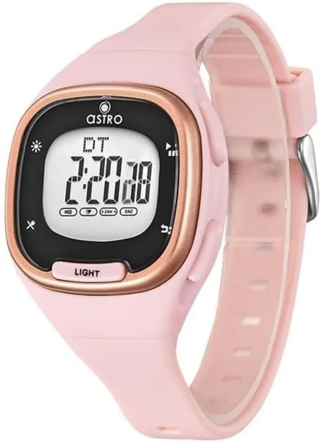 أسترو Astro Kids Watch, Digital Display and Polyurethane Strap - A23907-PPPK, Pink