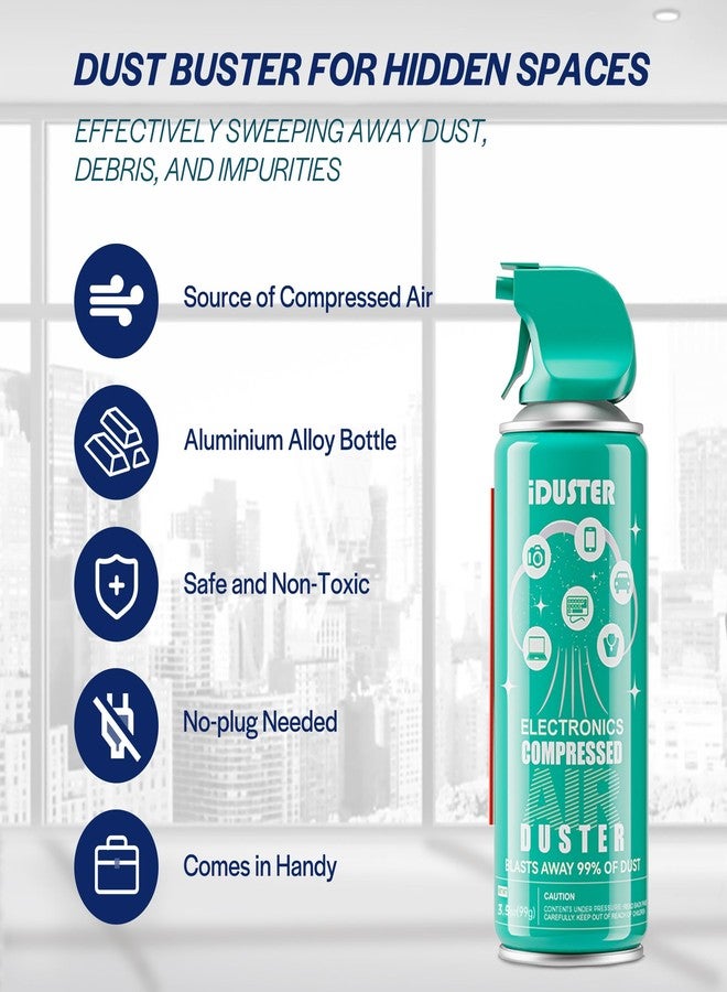 iDuster Compressed Canned Air Duster for Computer - iDuster Air Duster Compressed Air Can, 1PCS(3.5oz) - Image 5