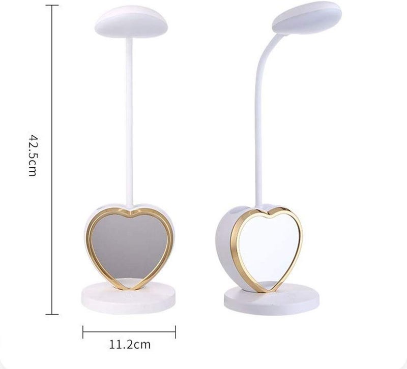 Kresal Rechargeable LED Desk Lamp with USB Charging Port Pen Holder Eye Caring Dimmable Table Lamp with 2 Color Modes Multifunctional Small Desk Light 360Flexible for Kids Girls Teens - Image 4